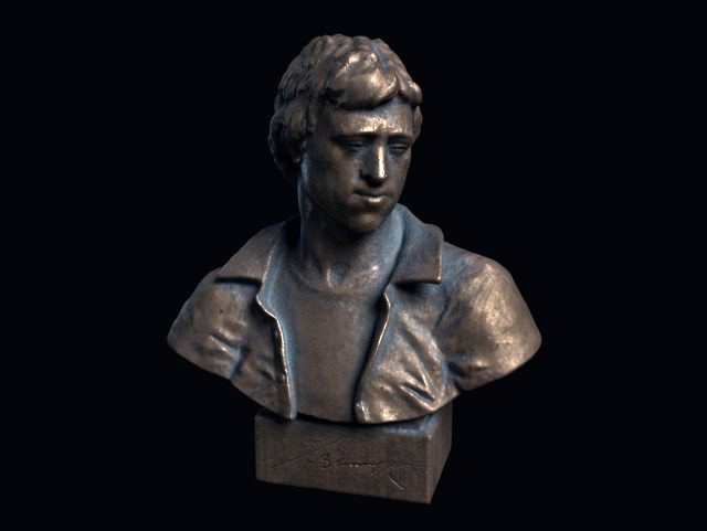 bust of the poet vysotsky