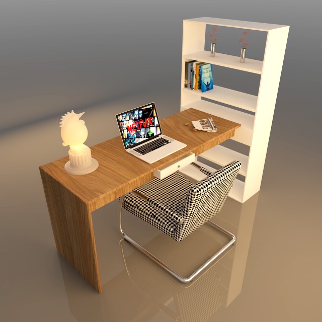 desk with storage