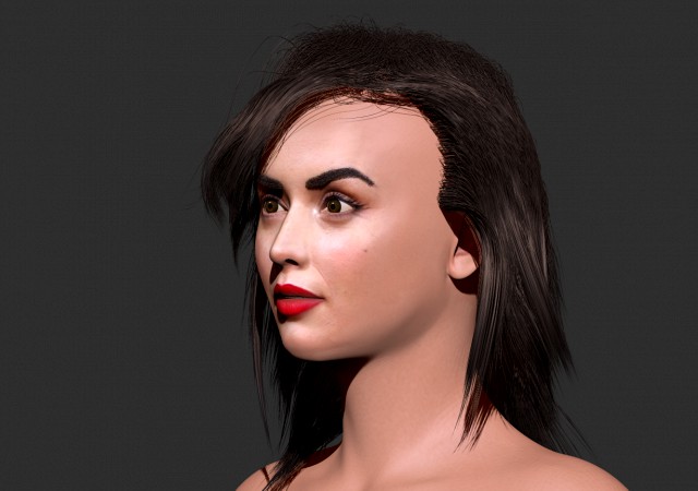 ana de armas 3d zbrush sculpting