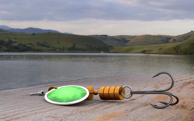 fishing spoon twirl bait