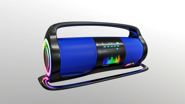 speaker audio system with glow