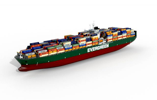 Container ship evergreen