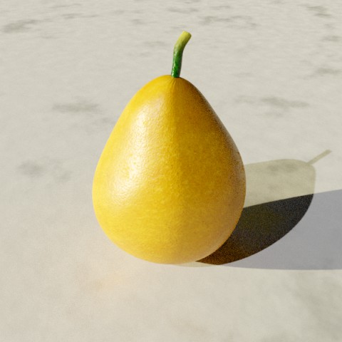 realistic pear