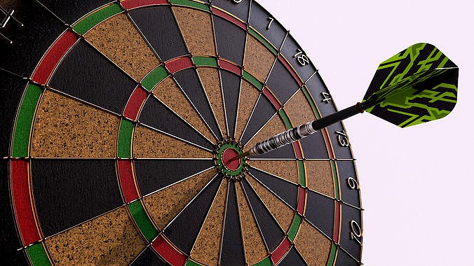 Dartboard and Dart  - Cinema 4D Octane plus Formats