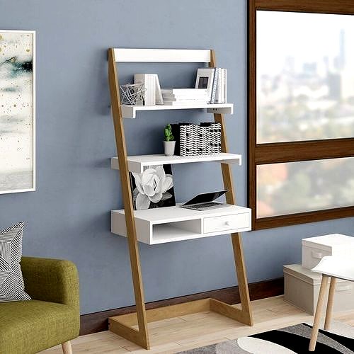 Samira Freestanding L-Shaped Ladder Desk