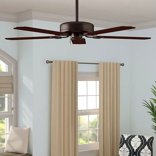 Kelsi 5 - Blade Standard Ceiling Fan with Pull Chain