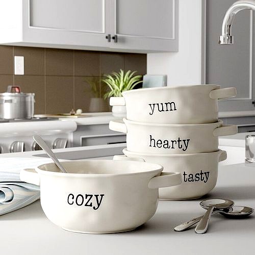 Lindgren Its Just Words Soup Bowl Set