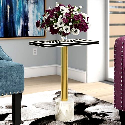 Bellevue Pedestal End Table