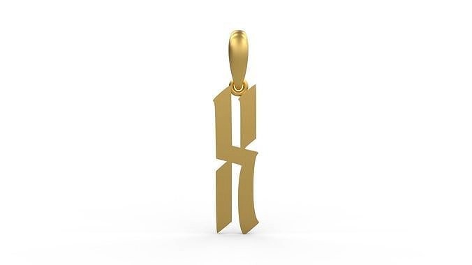 Initial Letters Pendant Marseille X | 3D