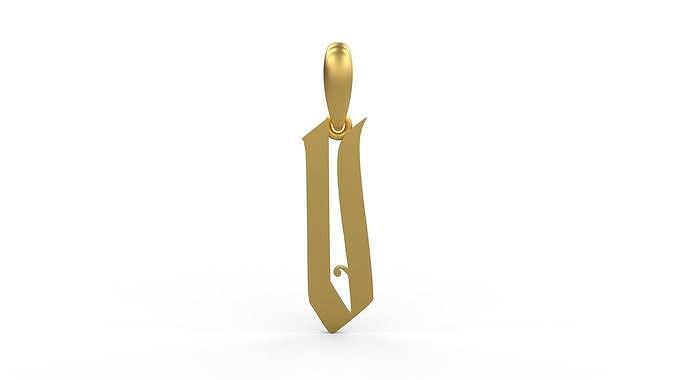 Initial Letters Pendant Marseille V | 3D