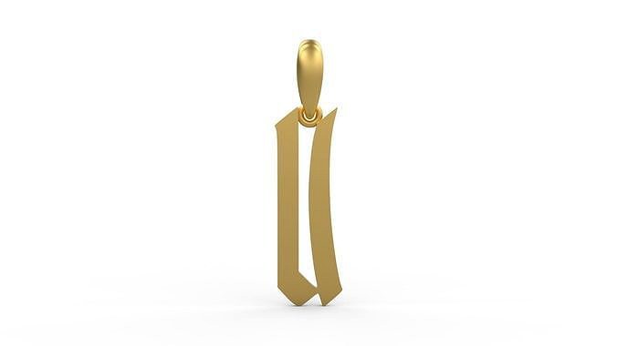 Initial Letters Pendant Marseille U | 3D