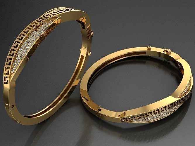 Two-piece women s bracelet | 3D