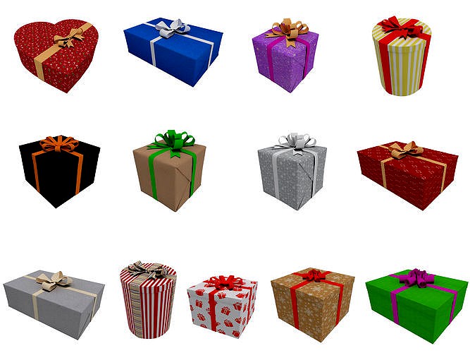 Gift Boxes 3D Models