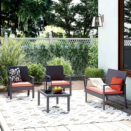 Richand Pinic Beach Outside patio table chair set  with Cushions