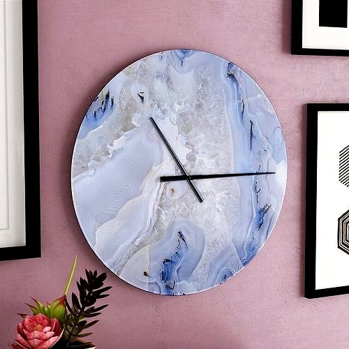 Stone Background Wall Clock