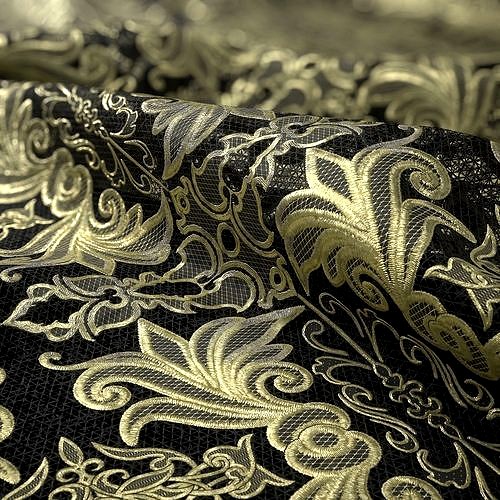 Lace Embroidery 08 - 4K - PBR - PNG - SBSA