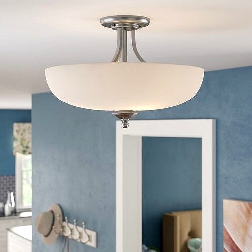 Farrell 3 - Light Simple Bowl Semi Flush Mount