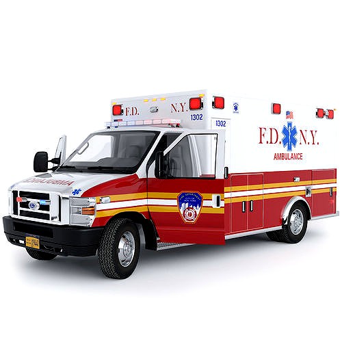 Ford E-Series Ambulance FDNY with Interior