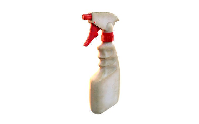 Plastic matte spray pulverizer bottle