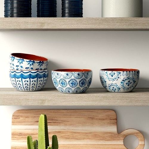 Yasmine Piece Dessert Bowl Set