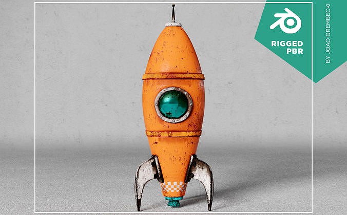 Orange Rusty Rocket