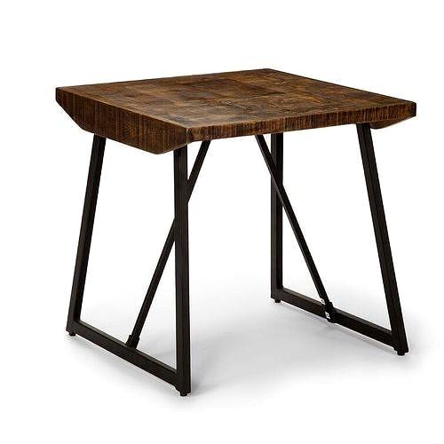 Evander Wood Sled End Side Nighstand  Table