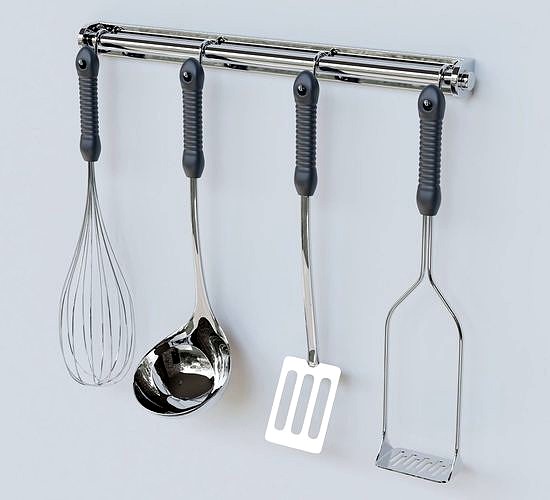 Kitchen rail organizer