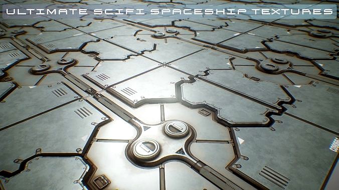 PBR Sci-Fi Spaceship Texture 19 FREE SAMPLE