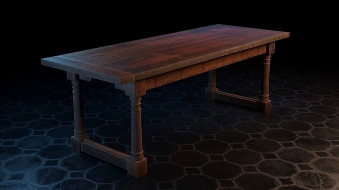 Medieval wooden table 2