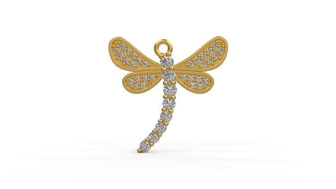 Dragonfly Charm | 3D