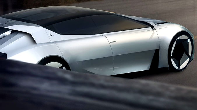 Futuristic Concept ST sports car