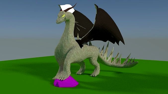 Dragon Rigged Blender