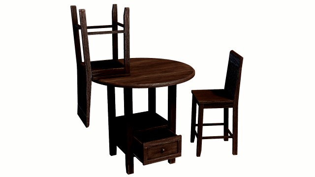 modern pub table with chairs