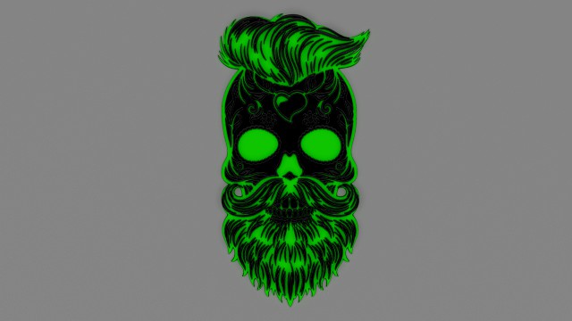 bearded skull