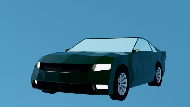 lowpoly car