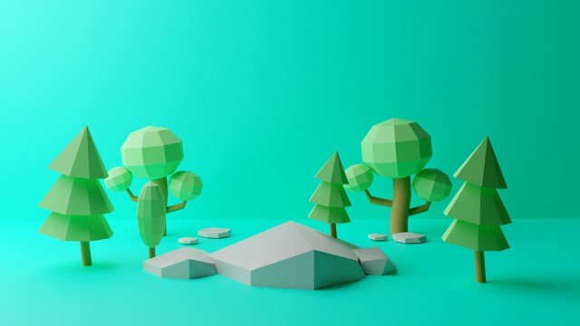 natural lowpoly model