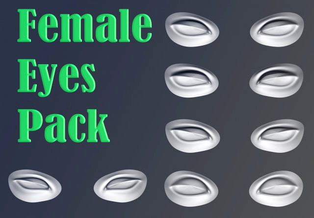 female eyes pack