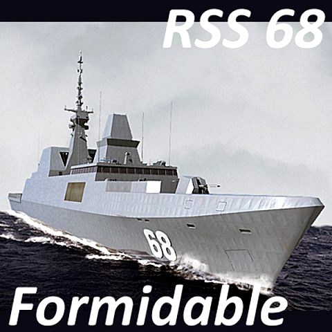 singapore navy rss-68 formidable class frigate max