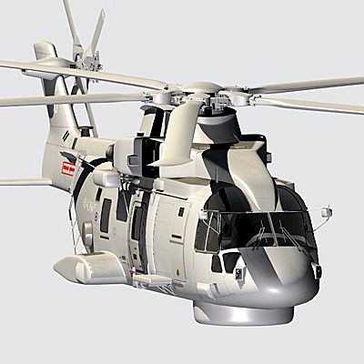 uk navy eh-101 merlin anti-submarine helicopter 3ds