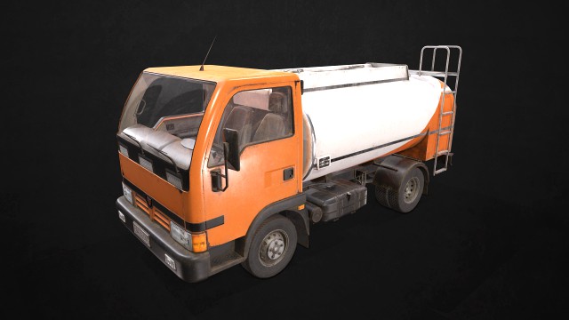 light truck cistern - low poly