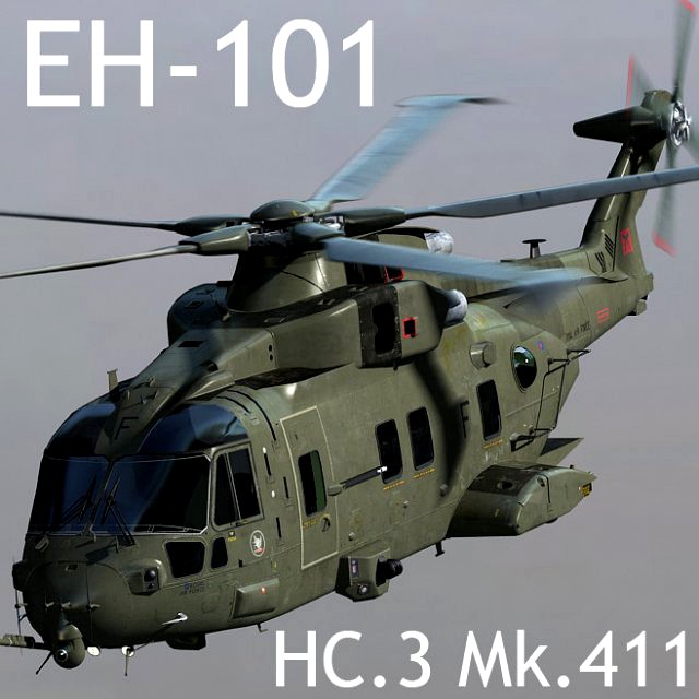 raf ehi eh-101 merlin hc3 mk411