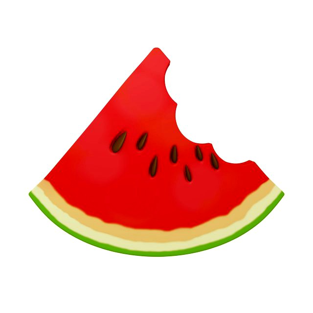 watermelon slice cartoon 02