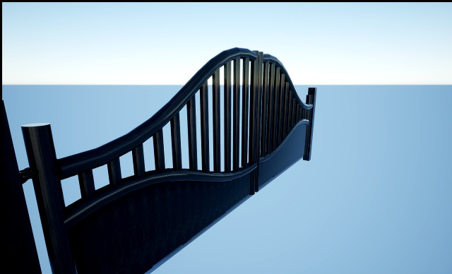 double leaf gate