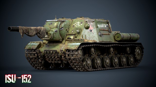 soviet tank isu-152 zveroboi