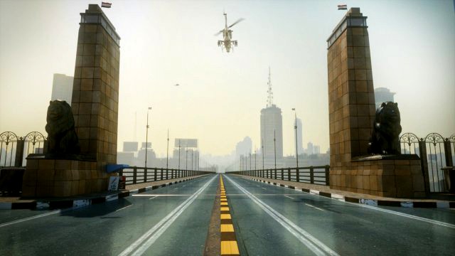 the qasr el nil bridge in cairo