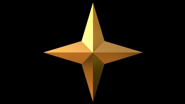 4 point star