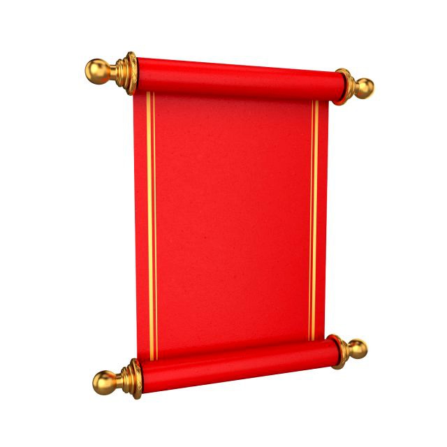 red scroll