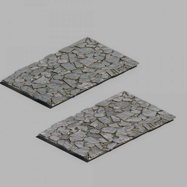 surface-yellow river-big stone brick