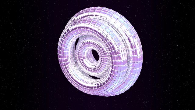 looped rings - abstract animation