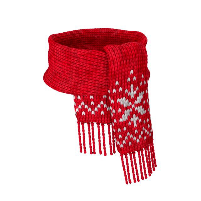 knitted wool scarf